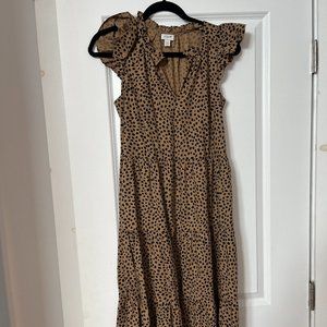 JCrew Animal Print Maxi Dress